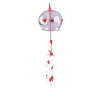 Japanese Wind Chimes - Glass Romantic, Flower Outside Bells, Handmade Pendant Decor | Great For Home Traditional, Small