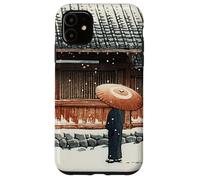 Japanese Winter Temple Scene Traditional Asian Hasui Kawase Case for iPhone 11