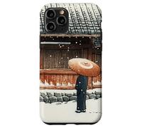 Japanese Winter Temple Scene Traditional Asian Hasui Kawase Case for iPhone 11 Pro