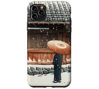 Japanese Winter Temple Scene Traditional Asian Hasui Kawase Case for iPhone 11 Pro Max