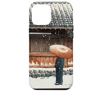 Japanese Winter Temple Scene Traditional Asian Hasui Kawase Case for iPhone 12 Pro Max