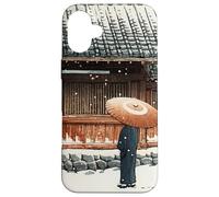 Japanese Winter Temple Scene Traditional Asian Hasui Kawase Case for iPhone 16 Plus