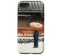 Japanese Winter Temple Scene Traditional Asian Hasui Kawase Case for iPhone SE (2020) / 7 / 8