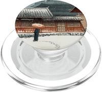 Japanese Winter Temple Scene Traditional Asian Hasui Kawase PopSockets PopGrip for MagSafe