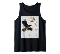 Japanese Woodblock Art Crow/Kyosai Raven Aesthetic Design Tank Top