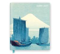 Japanese Woodblocks 2027 Desk Diary Planner - Week to View, Illustrated Throughout