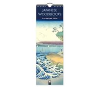 Japanese Woodblocks Slim Calendar 2026 (Art Calendar)