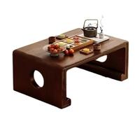 Japanese Wooden Meditation Table - Low Floor Tea Table for Living & Dining Room - Versatile Design for Cozy Spaces