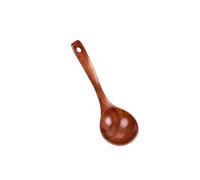 Japanese Wooden Soup Ladle Curved Grip Designs for Stirring Serving Stews Porridge Heatproof Sturdy Kitchens Tool Heatproof Wooden Soup Spoon