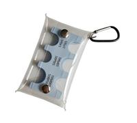 Japanese Yen Coin Holder Organizers Coin Sorter Wallet Transparent Keychain Purse Travel Storage Organizers Keychain Purses