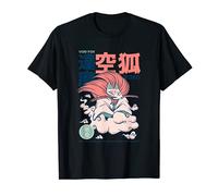 Japanese Yokai Art Celestial Fox Kitsune Demon Folklore T-Shirt