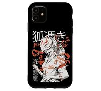 Japanese Yokai - KITSUNE & Kanji "Kitsune Forest Devil" Case for iPhone 11