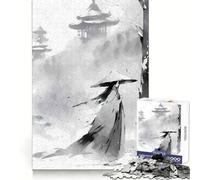 Japanese Yuki Onna Yokai 1000 Piece Jigsaws for Teenagers Sharp Thinking Smooth Cut Fun Activity Art Piece (38x52cm)