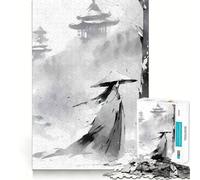 Japanese Yuki Onna Yokai 1000 Piece Jigsaws for Teenagers Sharp Thinking Smooth Cut Fun Activity Art Piece (38x52cm)