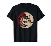 Japanese Zen Buddhist Enso Circle with Bonsai Tree T-Shirt