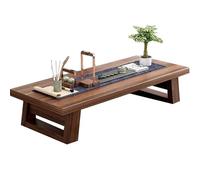 Japanese Zen Low Dining Table - Solid Wood Coffee Table for Floor Seating Modern Minimalist Design Perfect for Living Room (100x60x35cm)