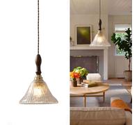 JapaneseStyleArtistryCreativeHangingLampSuitableForBedroomLivingRoomDiningPendantLightLine80inAdjustableGlassDecorationMulti-color