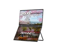 JAPANNEXT 15.6" (x2) IPS Full HD (1920x1080) Dual Mobile Display | Built-in HDMI Speakers (x1) USB-C(x1) Jack (x1) | 2 Year Warranty | JN-DMD-IPS156F