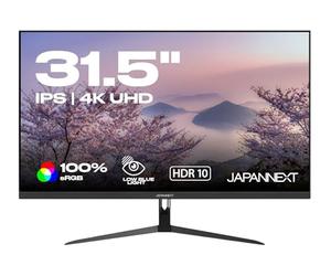 JAPANNEXT 31.5 Inches 4K UHD JN-IPS315UHDR Computer Monitor | 16:9-3840x2160 | IPS LED Panel | 3xHDMI - 1xDP - 60hz - 5ms | Blue Light Filter - Flicker Free