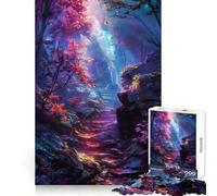 Japans Magical Forest 1000 Piece Jigsaws for Adults Puzzle Logic Workout Precise Connection Home Play (50x75cm)