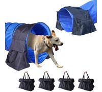Japard Dog Agility Equipment, Tunnel Sandbags 4 Pack, Holding Bags Only, Training Tool Equipment, Outdoor Indoor