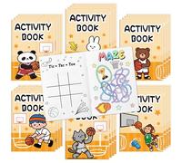 JAPBOR Basketball Activity Coloring Books - 24PCS Mini Basketball Theme Activities Color Book Bulk for Kid Party Favor, Animal Sport Small Colouring Page for Birthday Gifts Class Drawing Painting Game
