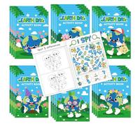 JAPBOR Earth Day Activity Coloring Books - Mini Save The Earth Activities Color Book Bulk for Kids Party Favors, World Environment Day Small Colouring Pages for Gifts Class School Draw Painting Games