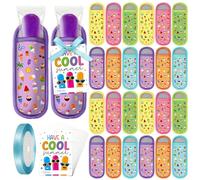 JAPBOR End of School Year Gift - 49PCS Graduation Ice Pop Sleeves with Gift Cards for Students, Reusable Colorful Freezer Pop Holder Bag for Kids Child Graduate Cool Summer Classroom Grad Party Favors