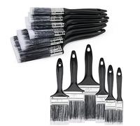 JAPCHET 12 Pcs 6 Sizes Paint Brush Set, No Loss Decorating Paint Brush,Flat Paint Brush Set for Walls and Ceilings, 1, 1.5, 2, 2.5, 3, 4 Inches