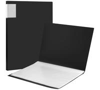 JAPCHET 2 Pack A3 Black Display Folder, Presentation Portfolio Folder with 40 Clear Plastic Sleeves for Artwork, Documents, 32.2 x 44cm
