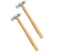 JAPCHET 2 Pcs Ball Pein Hammer with Wooden Handle, 8oz (225g), for Handicraft DIY Use
