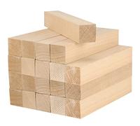 JAPCHET 20 PCS 6 x 1 x 1 Inch Basswood Carving Blocks, Natural Whittling Blocks Unfinished Basswood Blocks for Beginners Carving, Crafting and Whittling