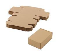 JAPCHET 20 PCS Cardboard Shipping Boxes, 15 x 10 x 5cm Brown Packaging Mailing Boxes, Brown Corrugated Cardboard Box for Packing