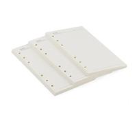 JAPCHET 3 Pack A6 Lined Paper, 180 Sheet /360 Page Refill Lined Paper, 6 Holes Binder Paper for Diary Planner DIY