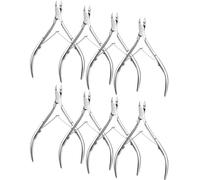 Japior 8 Packs Cuticle Nippers Stainless Steel Cuticle Trimmer Cutter Pointed Blade Nail Cuticle Dead Skin Clipper Manicure Tool for Fingernails Toenails