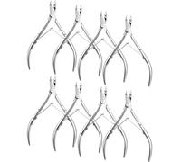 Japior 8 Packs Cuticle Nippers Stainless Steel Cuticle Trimmer Cutter Pointed Blade Nail Cuticle Dead Skin Clipper Manicure Tool for Fingernails Toenails
