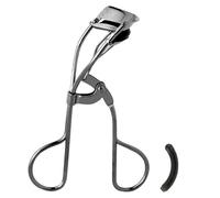 JAPONESQUE Lash Curler Gunmetal, Keeps Lashes Curled for 8 Hours, Eye-Opening and Defining Results, for Natural or False Lashes, Includes 1 Refill Pad