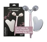 JAPONESQUE SKINTherapy Contouring Facial Tool V Roller for Lymphatic Drainage, Facial Massage, Relieves Tension and Improves Absorption of Skin Care Products