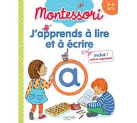J'apprends à lire et à écrire Montessori (3-6 ans): Avec des lettres rugueuses