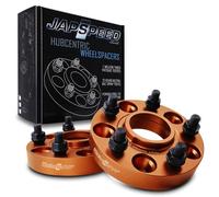 Japspeed 2pcs 25mm Hubcentric Wheel Spacers Compatible with Nissan 350z | Z33 | 3.5 V6 2003-2006 models | Bolt Pattern 5×114.3 Thread Pitch M12x1.25 Thickness 25mm Centre Bore 66.1mm