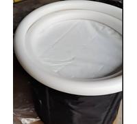 JapStyle Inflatable White Round Ice Bath Cover Lid Only, 80cm, Replacement for Outdoor Tub