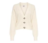 Jaquelin de Young Women's Jdyjusty L/S Short Cardigan KNT Noos Knitted Jumper, Eggnog, M