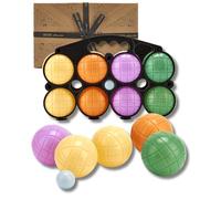 Jaques of London Junior Boules Set | Garden Boules Game with 8 Colourful Boules, Jack & Carry Case | Garden Games for Outdoor | Since 1795