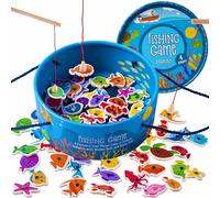 Jaques of London Magnetic Fishing Game | Educational Toy for Toddlers Age 3-5 | Wooden Catch & Count Game for Boys & Girls