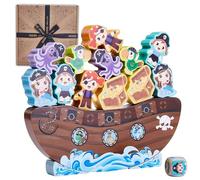 Jaques of London Wobbly Pirates Toy | Stacking Wooden Toys for 3 4 5 year olds | Toddler Toys Balancing Games | Since 1795...