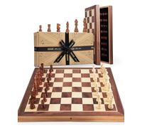Jaques of London Wooden Chess Set | Folding Chess Board & Pieces | 11" Chess Set for Adults & Kids | Luxury Traditional Chess Gift | Since 1795