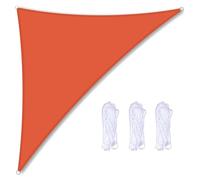 JAQVIVI Triangle Sunshade Canopy 3m x 4m x 5m Waterproof Sunshade Canopy, 95% UV Protection, Patio Pool Beach Camping Canopy