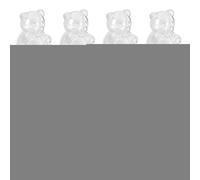 Jar For Candy - 12PCS Bear Shape Clear Gummy Storage Containers | Cute Bear Candy Jars For Coffee, Beans, Sugar, Chocolate, Pantry, Kitchen, Wedding, Valentine’s, Party, DIY Treats