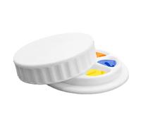 Jar-Inspired Paint Color Tray Non-Spill Compartments for Artists Students Compact Storage & Easy Wipe Portable Paint Mixing Jar