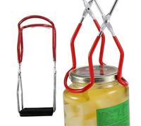 Jar Lifter Tongs, Stainless Steel Jar Lifter with Grip Handle, Canning Gripper, Anti Scalding Non Slip Kitchen Gadget, for Cans Or Milk Bottles from Boiling Water